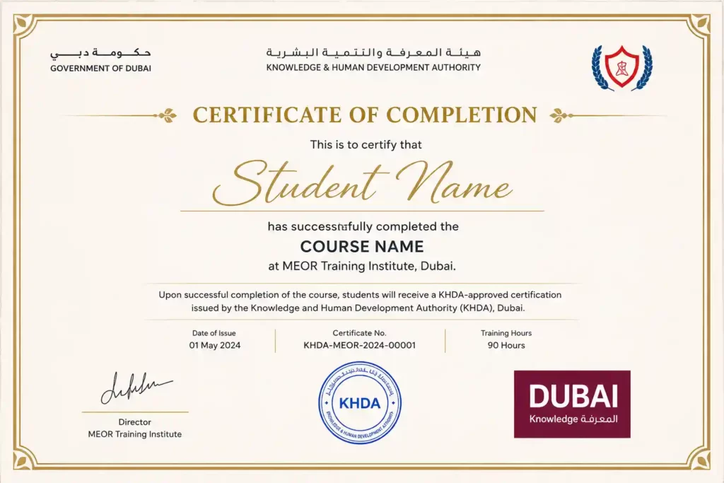 certificate image blog, Beautician Course in Dubai, Caregiving Course in Dubai, CNA course in Dubai